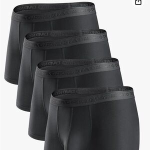David Archy black 3 pack 2.5in dual pouch boxer brief